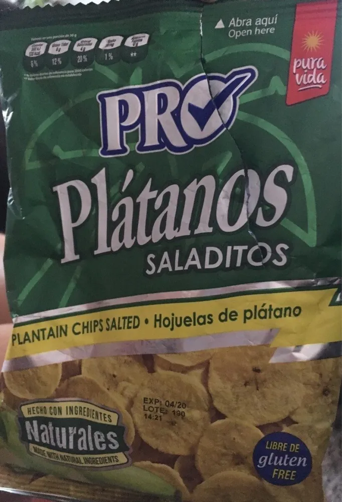Platanos saladitos