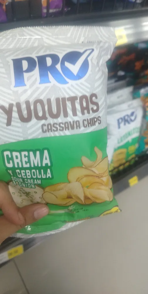 snack pro yuquitas crema y cebolla
