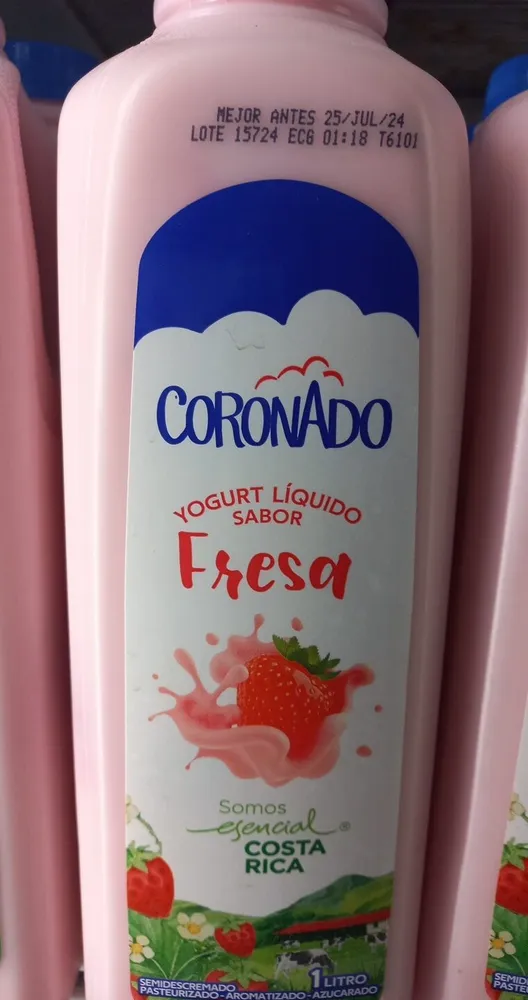 Yogurt líquido fresa 1L coronado