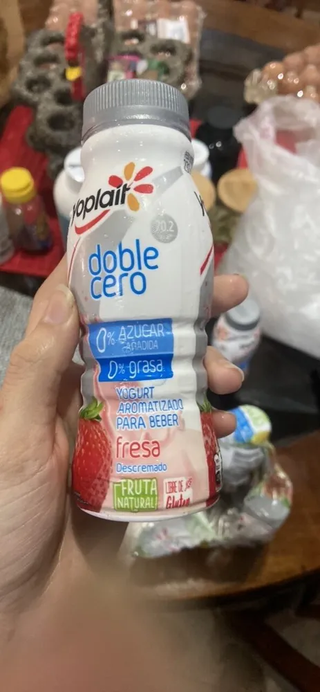 Yogurt aromatizafo para beber doble cero