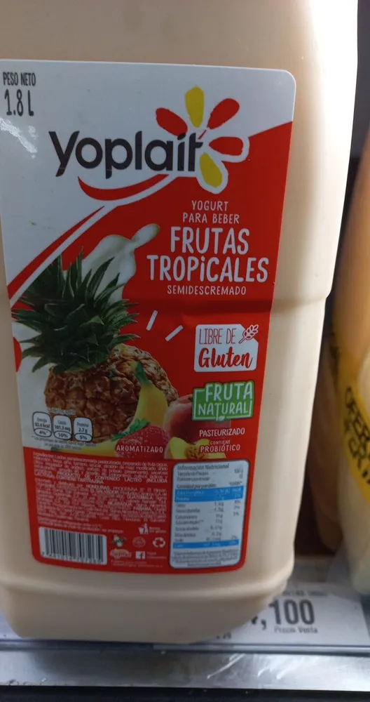 Yogurt yoplait 1.8L frutas tropicales
