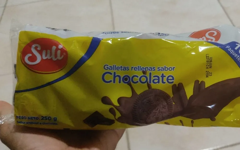Galletas rellenas sabor Chocolate