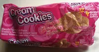 Biscuits fourrés gout fraise