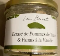 Écrasé de pommes de terre et panée à la vanille