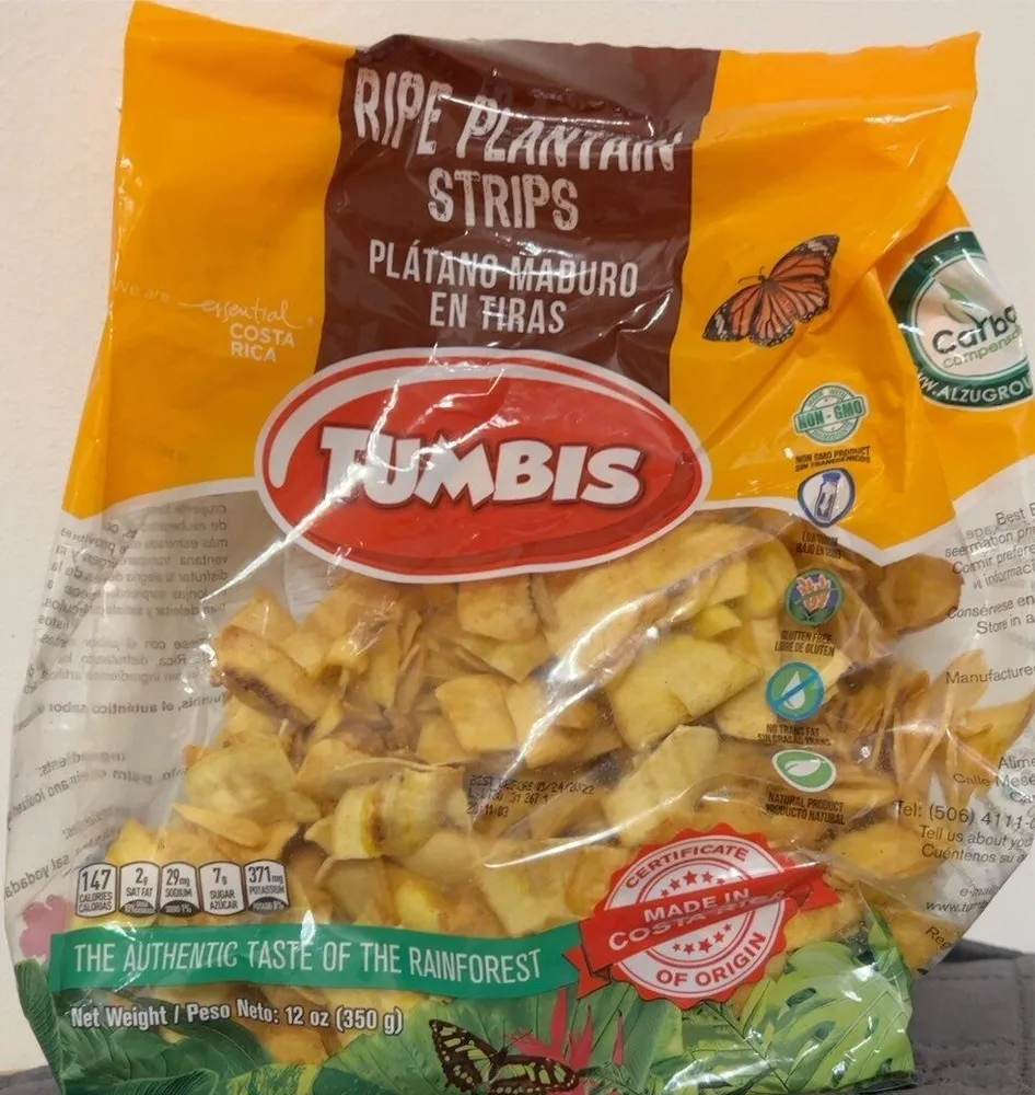 Ripe plantain strips