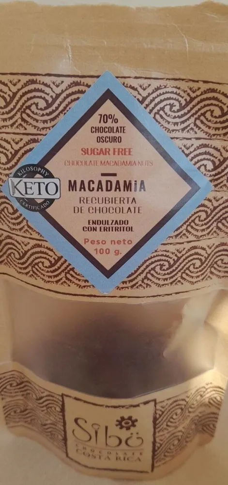 Macadamia recubierta de chocolate