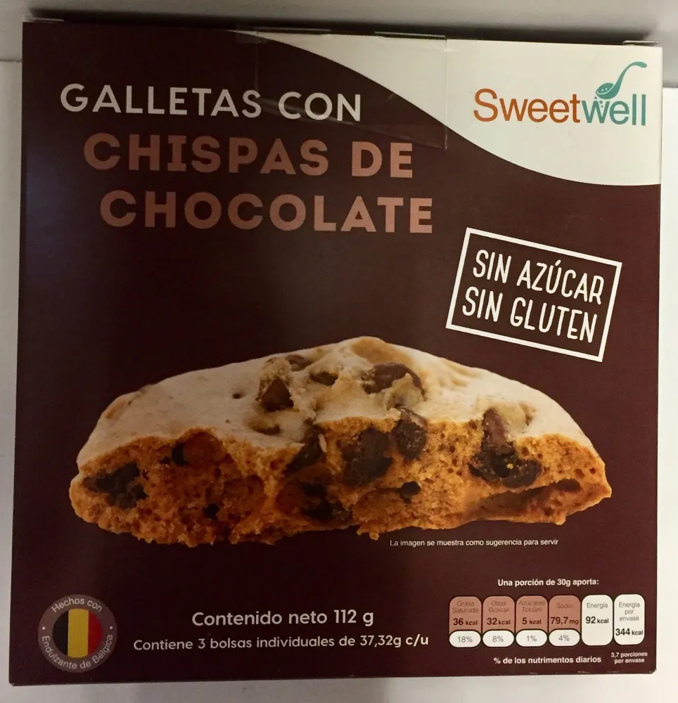 Galletas con chispas de chocolate Sweetwell