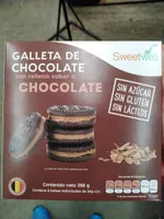 Galleta de chocolate con relleno sabor a chocolate