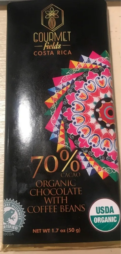 Organic Chocolate with Coffee Beans