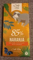 85% naranja dark chocolate with orange