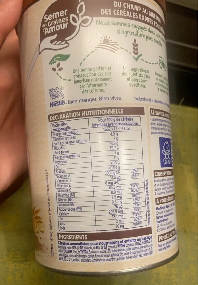 Nestlé ptite cereale