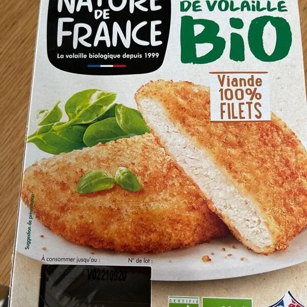 Escalopes milanaises de volaille bio