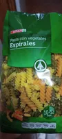 Pasta con vegetales Espirales