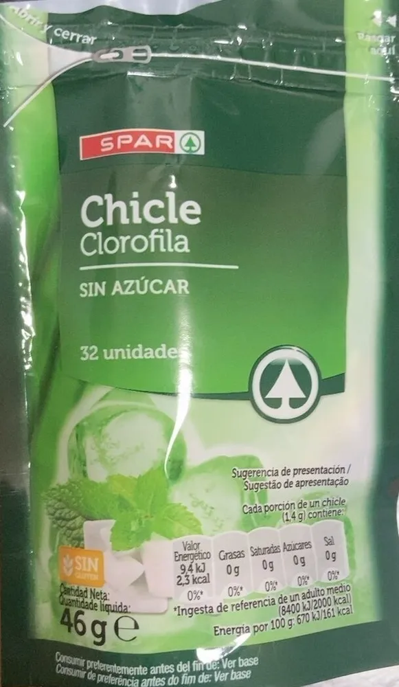 Chicle clorofila