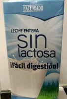 Leche entera sin lactosa