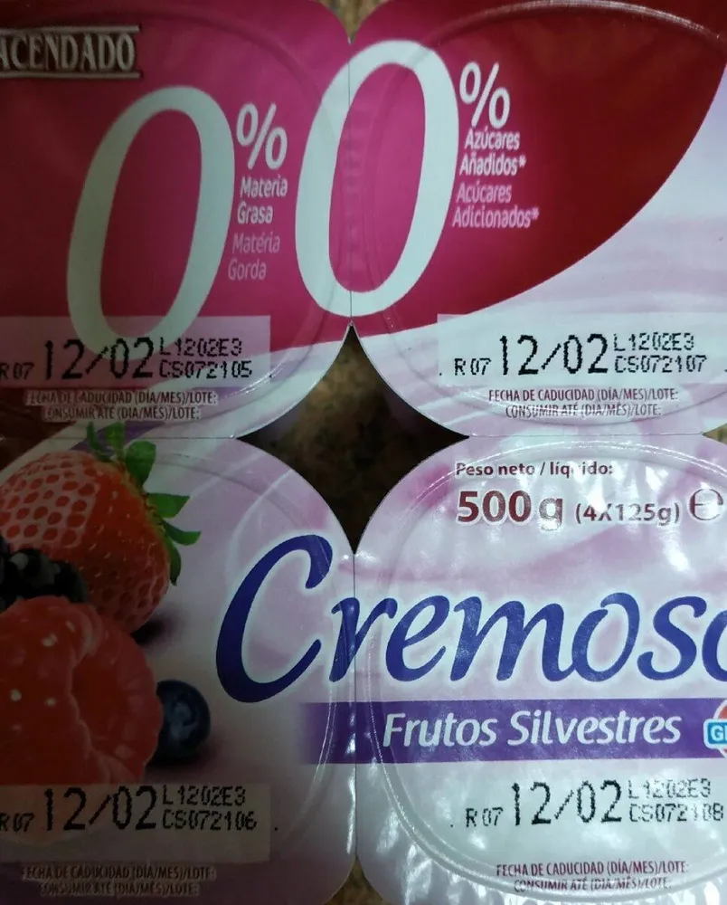 Cremoso frutos silvestres