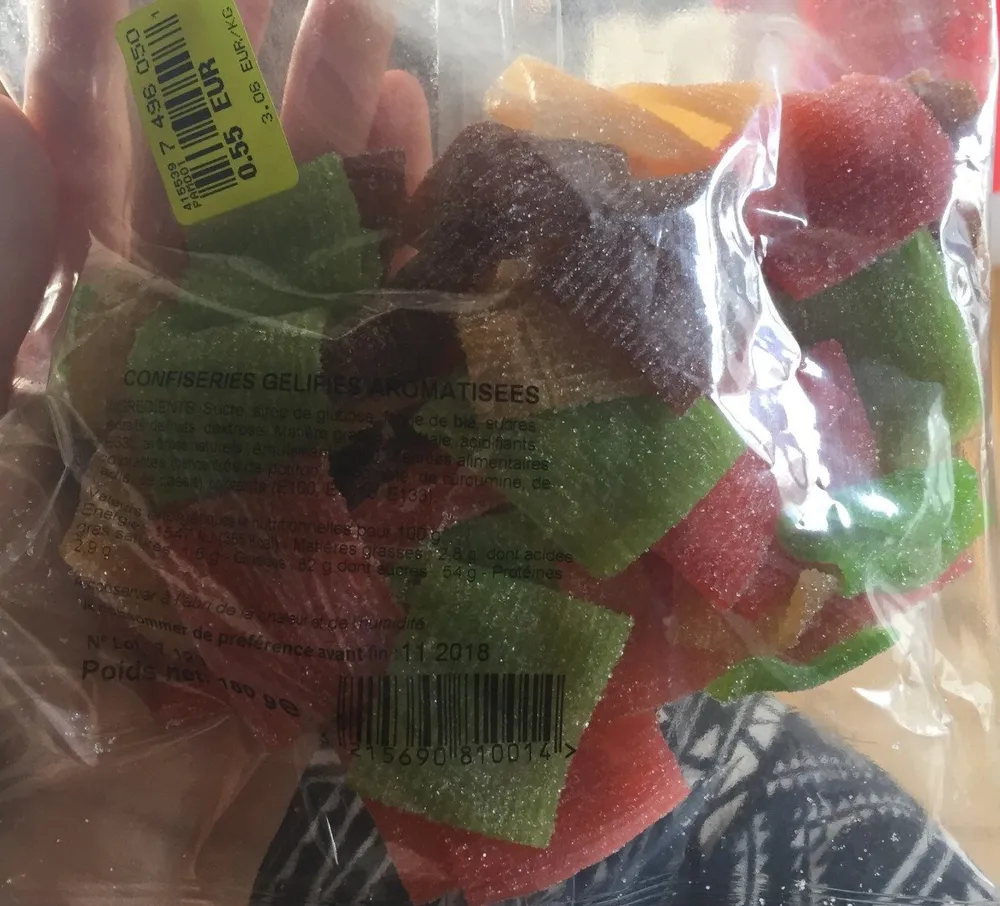 Confiseries gelifies aromatisees