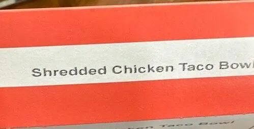 Taco bowl chicken
