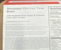 Shredded Chicken Taco Bowl