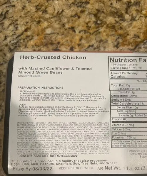 Herb crusted chicken