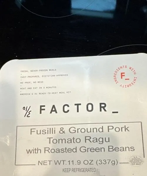Fusilli and Ground Pork Tomato Ragu