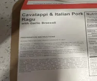 Cavatappi & Italian Pork Ragu with Garlic Broccoli