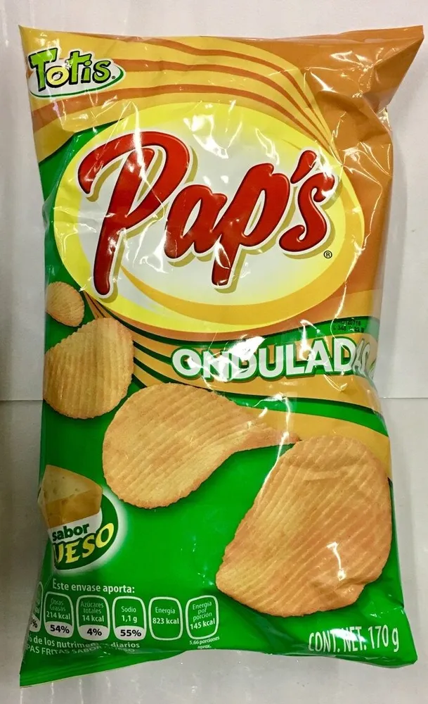 Pap's Onduladas sabor a queso