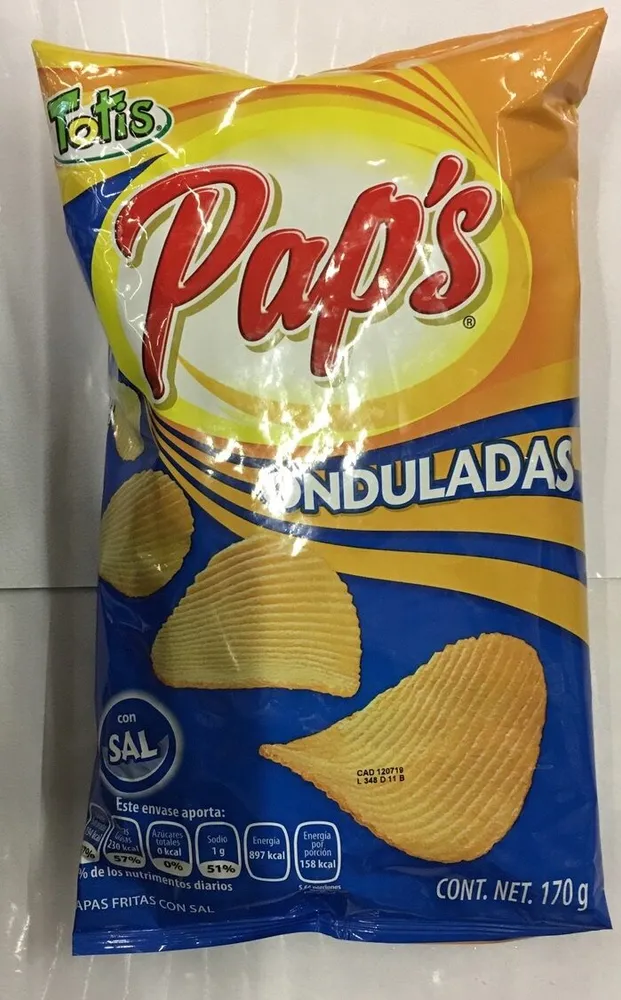 Pap's Onduladas con sal
