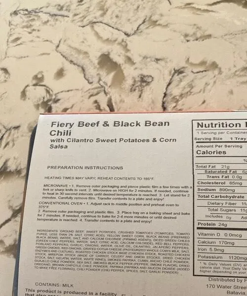 Fiery Beef and Black Bean Chili with Cilantro Sweet Potatoes & Corn Salsa