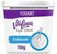 Yogurt Vitalínea Triple Cero sabor natural endulzado sin azúcar