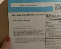 Cavatappi & shrimp scampi