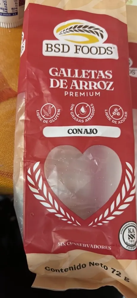 GALLETAS DE ARROZ PREMIUM CON AJO