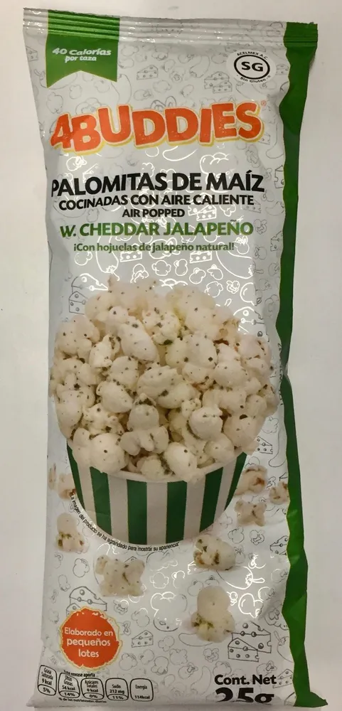 Palomitas de maíz cheddar jalapeño 4 Buddies