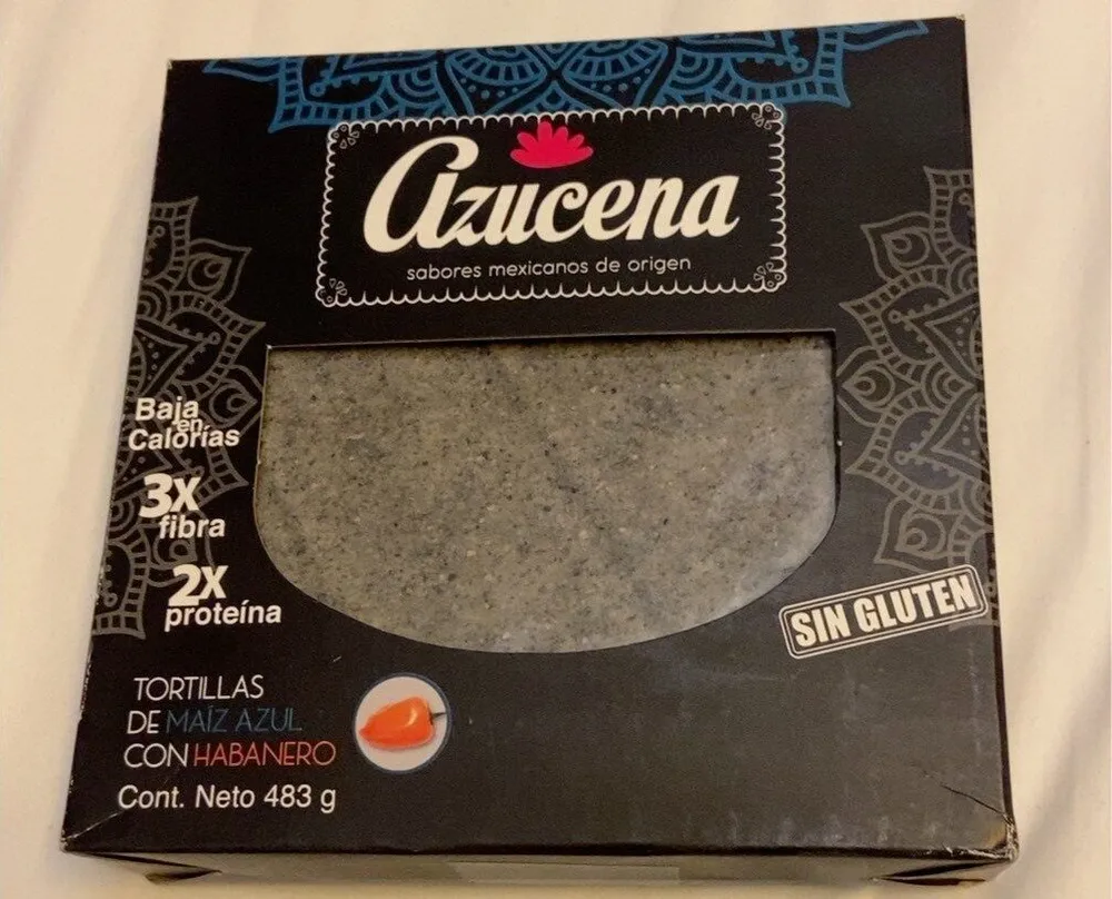 Tortillas de maiz azul con habanero