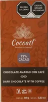 Dark chocolate with coffee