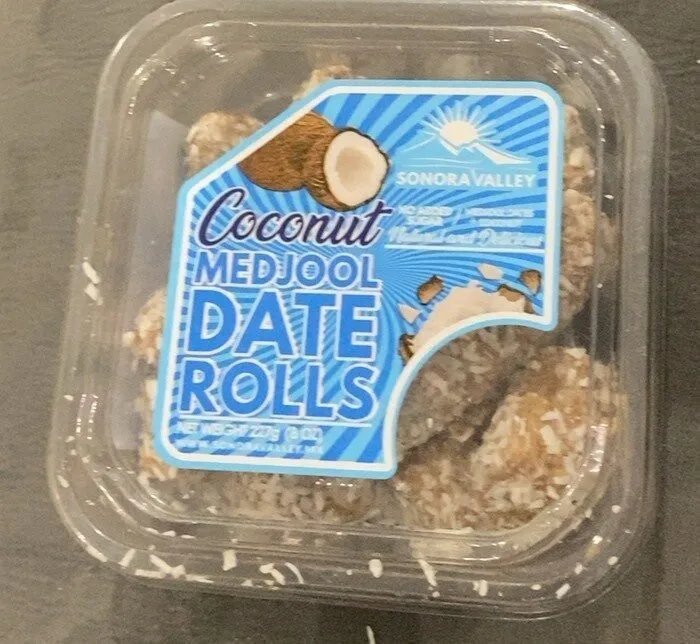 Coconut Medjool Date Rolls