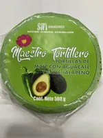 Tortilla de Maíz con Aguacate y Chile Jalapeño