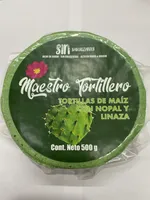 Tortilla de Maíz con Nopal y Linaza