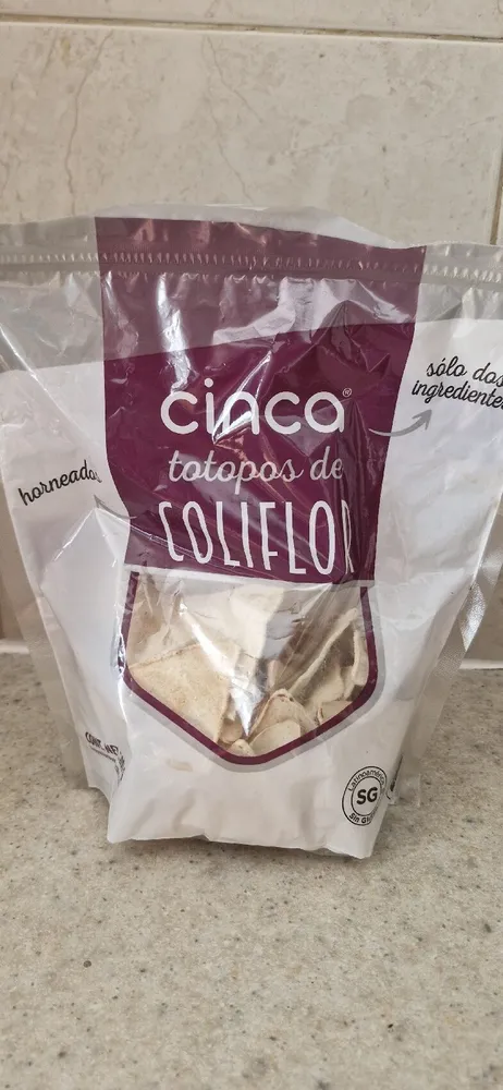 Totopos de coliflor