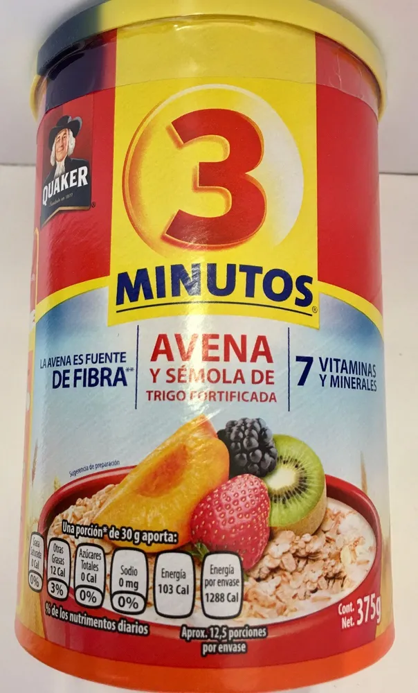 AVENA 3 MINUTOS QUAKER