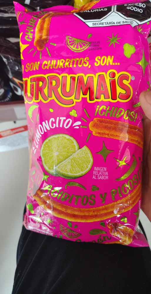 FRIED CORN STRIPS LEMON AND CHILI FLAVOR / TIRAS DE MAIZ SABOR CHILE-LIMON