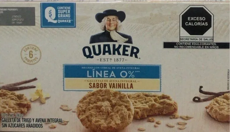 Galletas De Avena Integral Sabor Vainilla