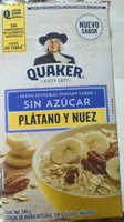 Avena Integral Instant Sabor Plátano Y Nuez