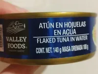 Atún en hojuelas en agua