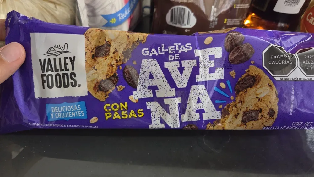 Galletas de avena con chispas de chocolate