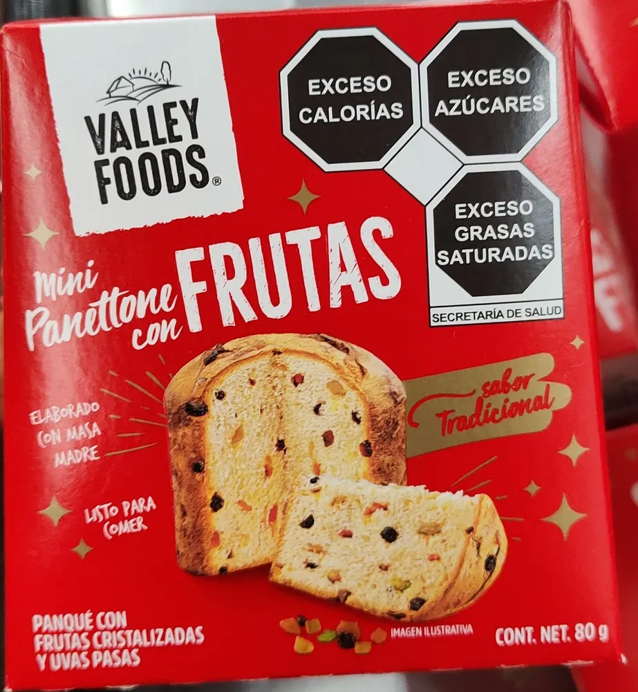 Panettone Pan Pastel Italiano Tradicional Con Frutas Panque