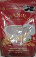 Granola con almendra, coco, semillas de calabaza y probióticos
