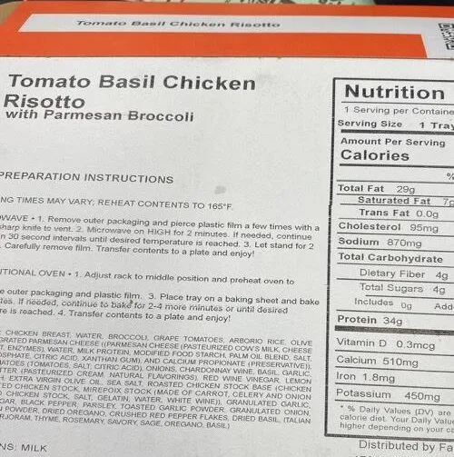 Tomato basil chicken risotto