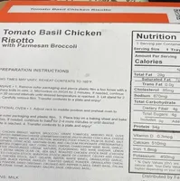 Tomato basil chicken risotto