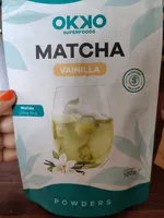 Matcha vainilla polvo de preparación